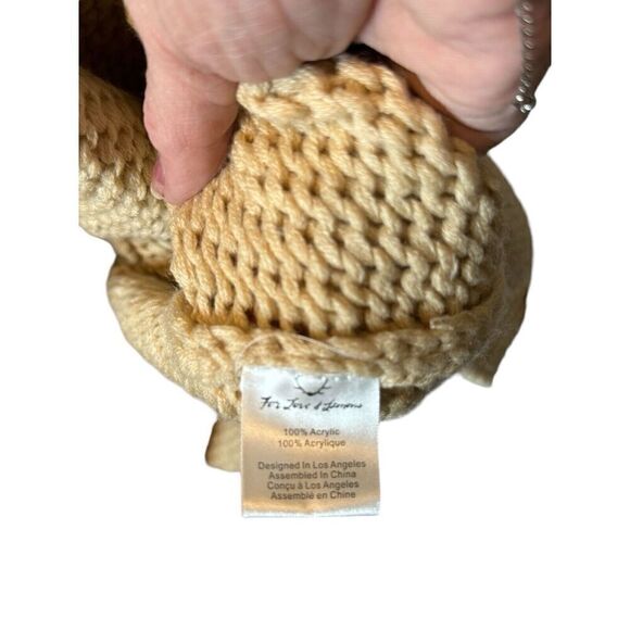 For Love And Lemons Knit Cardigan Open Boho Fringe Retro Long Embroidered M - Picture 6 of 9